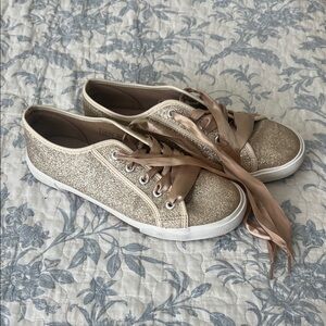 Capelli of New York Glittering Gold Sneakers